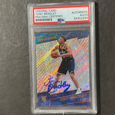 2017-18 Panini Revolution #112 Tony Bradley Signed Card AUTO PSA Slabbed RC Jazz