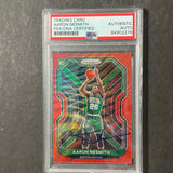 2020-21 Panini Prizm #282 Aaron Nesmith Signed Card AUTO PSA Slabbed RC Celtics