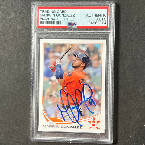 2013 Topps Update #US-243 Marwin Gonzalez Signed Card PSA Slabbed Auto Astros