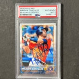 2015 Topps #HA-8 Marwin Gonzalez Signed Card PSA Slabbed Auto Astros