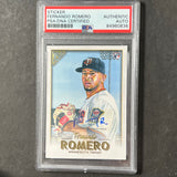 2014 Topps #87 Fernando Romero Signed Card PSA Slabbed AUTO Twins RC