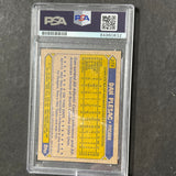 1987 Topps #279 Dan Plesac Signed Card PSA Slabbed Auto Brewers
