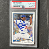 2014 Topps #197 Onelki Garcia Signed Card PSA Slabbed Auto Dodgers