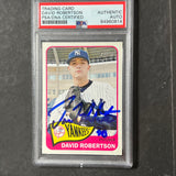 2014 Topps Heritage #294 David Robertson Signed Card PSA Slabbed Auto Yankees