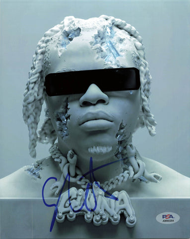 Gunna signed 8X10 photo PSA/DNA Autographed Rapper