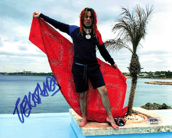 Autograph shops Tekashi 69 football jersey