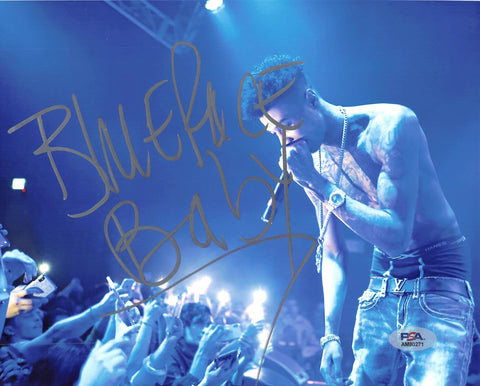 Blueface signed 8x10 photo PSA/DNA Autographed Rapper