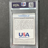 2011 Topps USA-17 Tyler Naquin Signed Card PSA Slabbed Auto USA Baseball