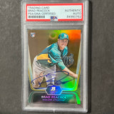 2012 Topps #60 Brad Peacock Signed Card PSA Slabbed AUTO Athletics RC