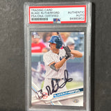 2017 Topps Pro Debut #107 Blake Rutherford Signed Card PSA Slabbed AUTO Yankees