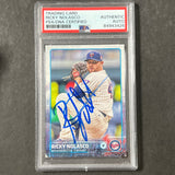 2015 Topps #185 Ricky Nolasco Signed Card PSA Slabbed Auto Twins