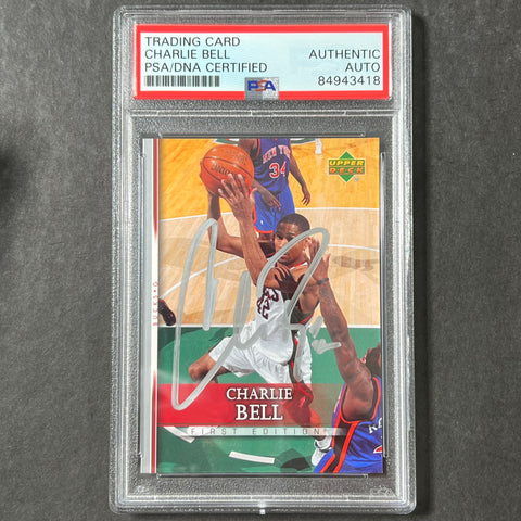 2007-08 NBA Upper Deck #137 Charlie Bell Signed AUTO PSA Slabbed Bucks