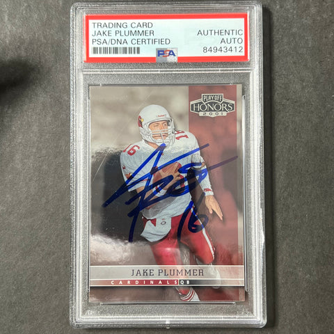 2001 Playoff Honors #64 Jake Plummer Signed Card PSA Slabbed Auto Cardinals