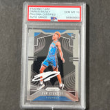 2019-20 Panini Prizm #289 Darius Bazley Signed Card AUTO 10 PSA Slabbed Thunder