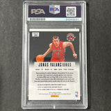 2012-13 Panini Prizm #280 Jonas Valanciunas Signed Card AUTO 10 PSA Slabbed Raptors