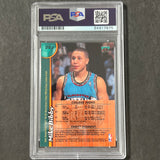 1997-98 Topps Finest #227 Mike Bibby Signed Card AUTO PSA Slabbed RC Grizzlies