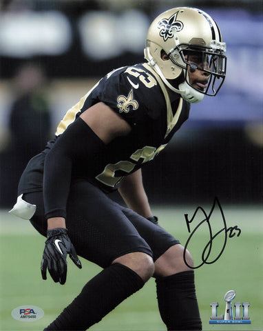 Marshon Lattimore signed 8x10 photo PSA/DNA New Orleans Saints Autographed