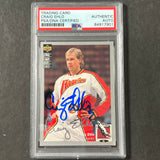 1993-94 Upper Deck #98 Craig Ehlo Signed Card AUTO PSA Slabbed Hawks