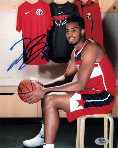 Troy Brown Jr signed 8x10 photo PSA/DNA Washington Wizards Autographed