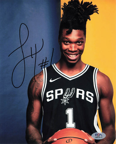 Lonnie Walker Signed 8x10 Photo PSA/DNA San Antonio Spurs Autographed