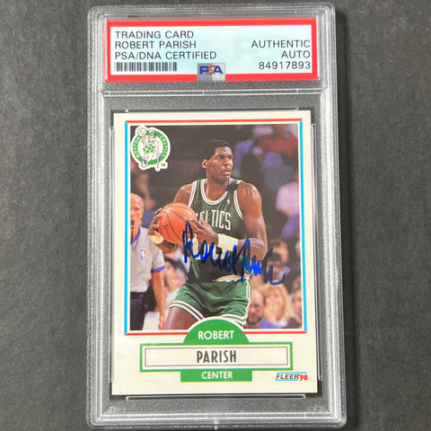 1990 Fleer #13 Robert Parish Auto Signed Card PSA/DNA Encapsulated Boston Celtics