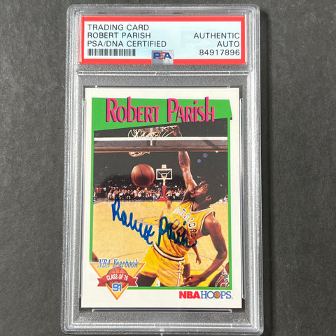 1976 NBA Hoops #324 Robert Parish Auto Signed Card PSA/DNA Encapsulated Boston Celtics