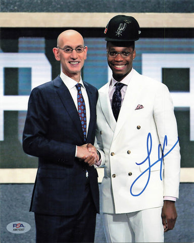 Lonnie Walker Signed 8x10 Photo PSA/DNA San Antonio Spurs Autographed