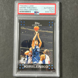 2005-06 Topps Black/blue #47 Andrei Kirilenko Signed Card AUTO PSA Slabbed Jazz