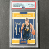 2009-10 Panini #49 Andrei Kirilenko Signed Card AUTO PSA Slabbed Jazz