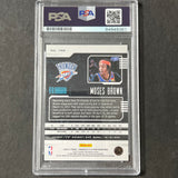 2020-21 Panini Chronicles Playbook #190 Moses Brown AUTO Signed Card PSA Slabbed Thunder
