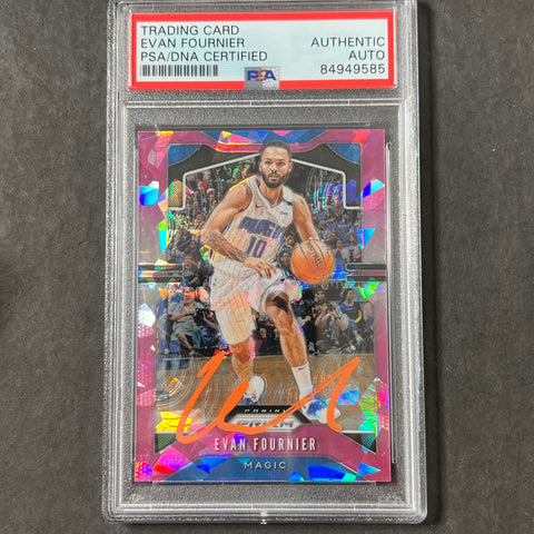 2019-20 Panini Prizm #192 Evan Fournier Signed Card AUTO PSA Slabbed Magic