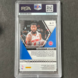 2019-2020 Panini Mosaic #77 Markieff Morris Signed Card AUTO PSA Slabbed Pistons