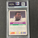 1989 Score #396S William Perry signed card PSA Slabbed Chicago Bears Signed