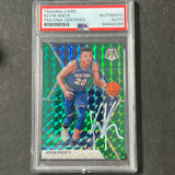 2019-20 Panini Mosaic #131 Kevin Knox Signed Card Purple AUTO PSA Slabbed Knicks