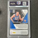 2019-20 Panini Mosaic #131 Kevin Knox Signed Card Purple AUTO PSA Slabbed Knicks