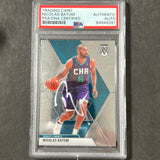 2019-20 Panini Mosaic #102 Nicolas Batum Signed Card AUTO PSA Slabbed Hornets