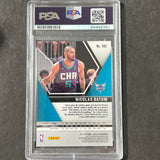 2019-20 Panini Mosaic #102 Nicolas Batum Signed Card AUTO PSA Slabbed Hornets
