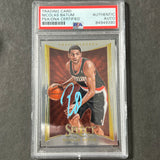 2012-13 Panini Select #103 Nicolas Batum Signed Card AUTO PSA Slabbed Blazers
