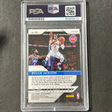 2018-19 Panini Prizm #142 Reggie Jackson Signed Card AUTO PSA Slabbed Pistons