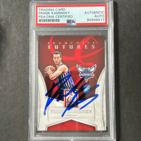 2015-16 Panini Donruss #9 Frank Kaminsky Signed Card AUTO PSA Slabbed RC Hornets