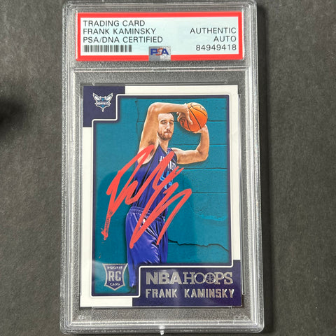 2015-16 NBA Hoops #281 Frank Kaminsky Signed Card AUTO PSA Slabbed RC Hornets