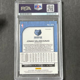 2019-20 Panini Hoops Premium Stock #274 Jonas Valanciunas Signed Card AUTO PSA Slabbed Grizzlies
