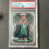 2020-21 Panini Prizm #282 Aaron Nesmith Signed Card AUTO PSA Slabbed RC Celtics
