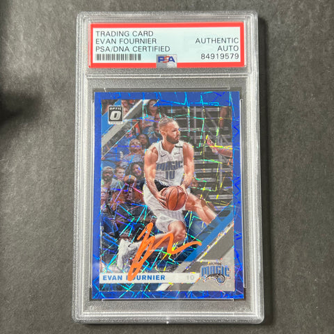 2019-20 Panini Optic #15 Evan Fournier Signed Card AUTO PSA Slabbed Magic