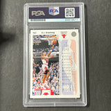 1992-93 Upper Deck #157 B. J. Armstrong Signed Card AUTO PSA Slabbed Bulls