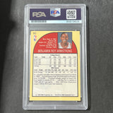 1990 NBA HOOPS #60 B.J. Armstrong Signed Card AUTO PSA Slabbed RC Bulls