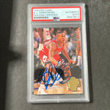 1994-95 Fleer Ultra #25 B. J. Armstrong Signed Card AUTO PSA Slabbed Bulls