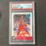 2015-16 Panini Donruss #245 Delon Wright Signed Card AUTO PSA Slabbed RC Raptors