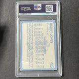 1989-90 Collegiate Collection #45 Bobby Jones Signed Card AUTO PSA Slabbed North Carolina