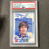 1989-90 Collegiate Collection #44 Bobby Jones Signed Card AUTO PSA Slabbed North Carolina